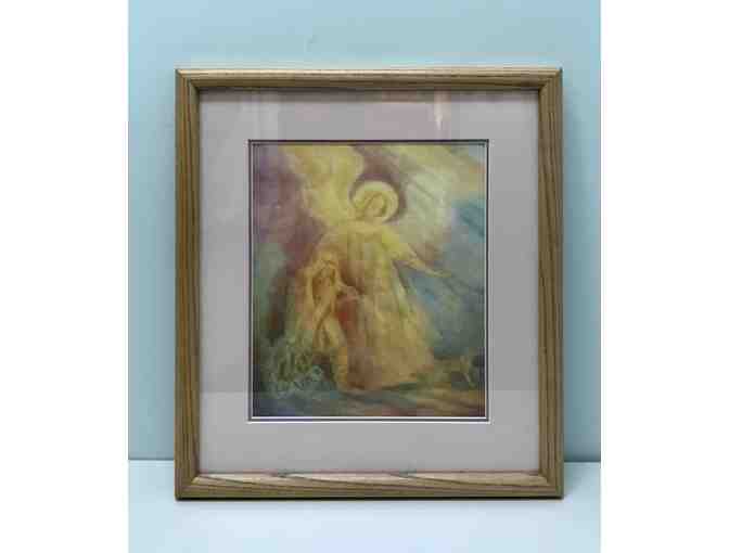 Archangel Raphael Framed Watercolor Artwork by Carol K. Steil - Photo 2
