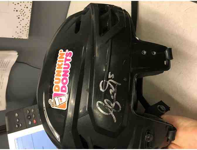 Providence Bruins Official Helmet Autographed by 3 players - Grzelcyk, Heinen, and Simpson