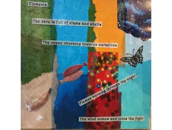 4th Grade Class Project - Individual Poem Collages - Silent Auction Preview!