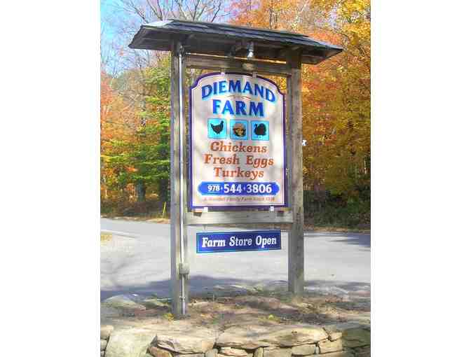 Guided hike & farmer's table specialities & dinner gift basket, Diemand Farm MA. For Eight