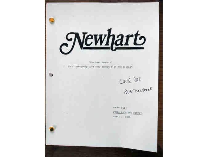 Autographed Bob Newhart Script