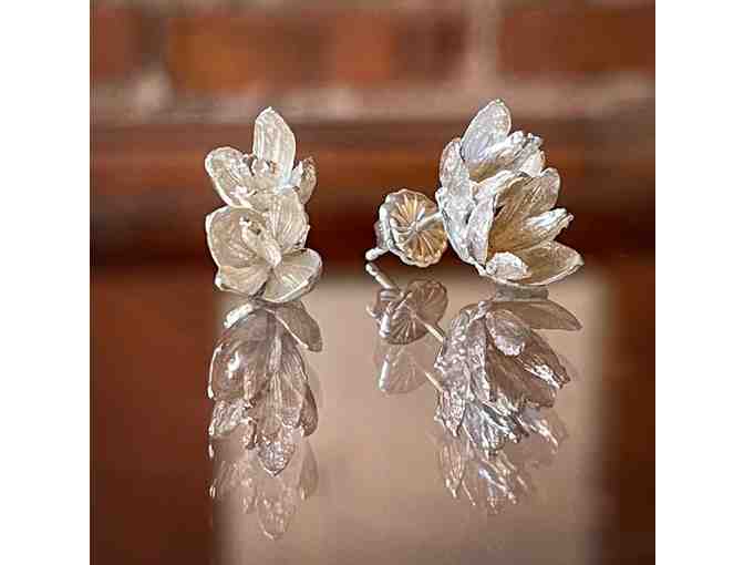 Silver Pendant and Earrings