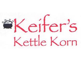 Three gallon tin of Kiefer's Kettle Korn