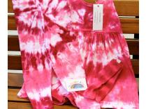 Rainbow Kid's Girls Hot Pink and Fuchsia Spiral tie-dye girl's jumper, leggings, and