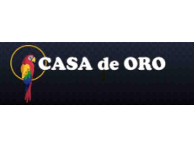 Casa de Oro Certificate