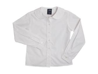 Girls Size 5 Long Sleeve White Shirt