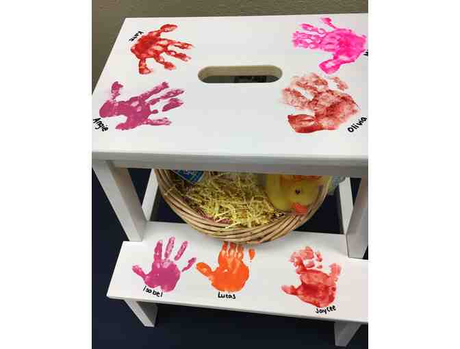 P1A - Bathroom Step Stool & Bath Basket