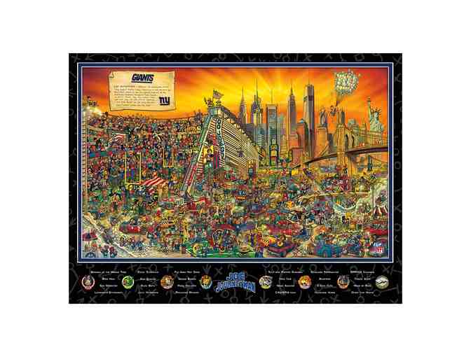 New York Giants Poster, Mickey Blanket and NFL Game