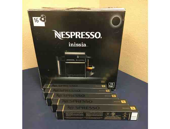 Inissia Nepresso Coffee Machine and 66 Coffee Capsules