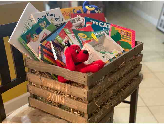 KA - Personalized Wooden Book Bin