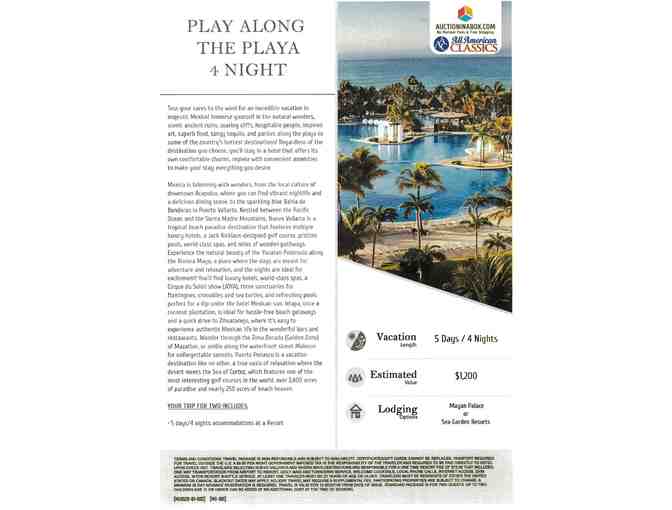 Play Along the Playa - Mexico Resort 4 Nights for Two - Photo 1