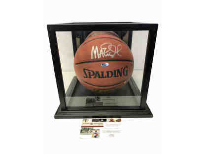 Basketball signed by Magic Johnson with COA