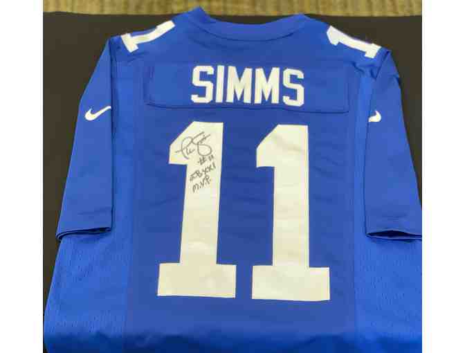 New York Giants Jersey Autographed by Phil Simms