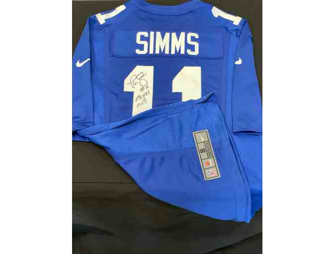 New York Giants Jersey Autographed by Phil Simms