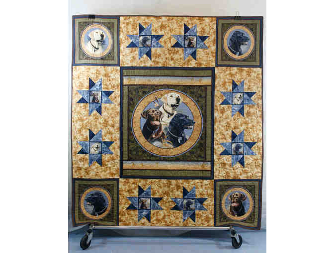 Three Colors of Labs Quilt