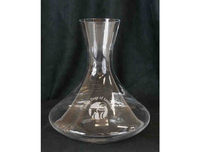GDA Logo Decanter and 4 Wine Glasses