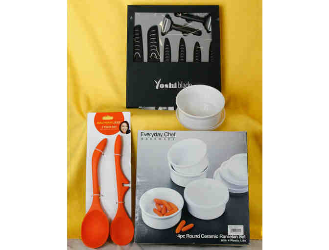 Yoshi Blade 8 Piece Ceramic Knife Set and $50 Cheesecake Factory Gift Card
