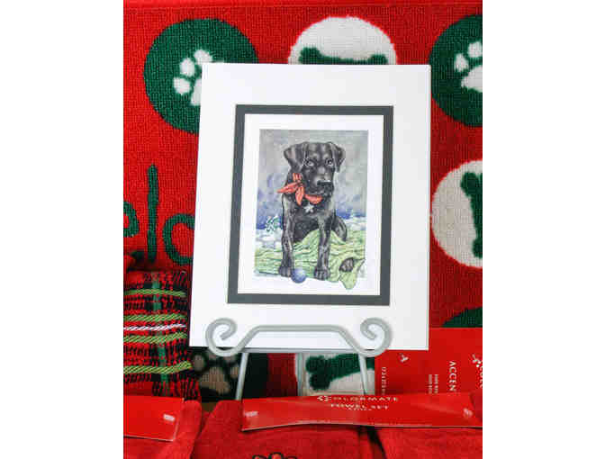 Black Lab Christmas Set