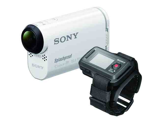 Sony HDR-AS100VR POV Action Video Camera with Live View Remote (White)