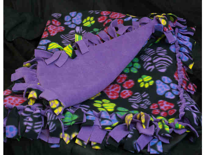 Purple Paws Fleece