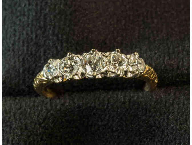 Five Stone Diamond Band in 14K Gold with 0.70 Carat Total Wt Diamonds