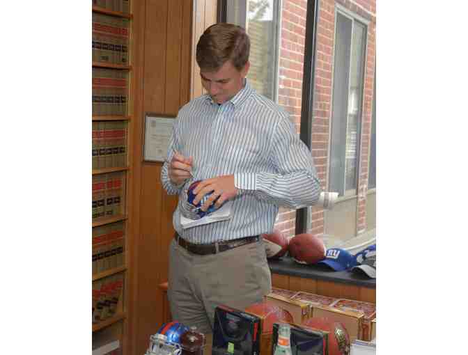 Autographed Eli Manning Mini Helmet