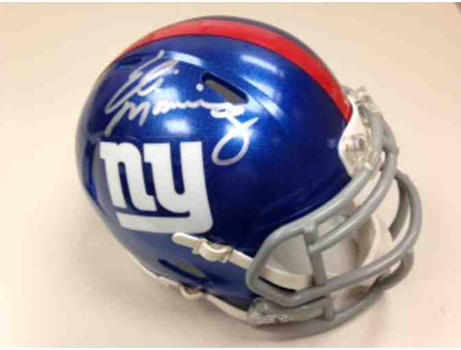 Autographed Eli Manning Mini Helmet