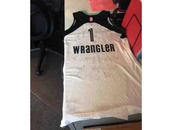Wrangler's Custom NY Liberty Jersey - signed by the team!