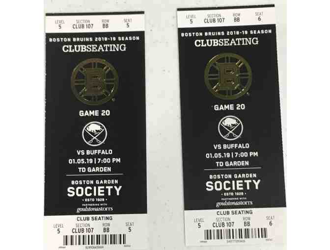 2 Bruins Tickets VS Buffalo, 01/05/19 @ 7 pm - Photo 3