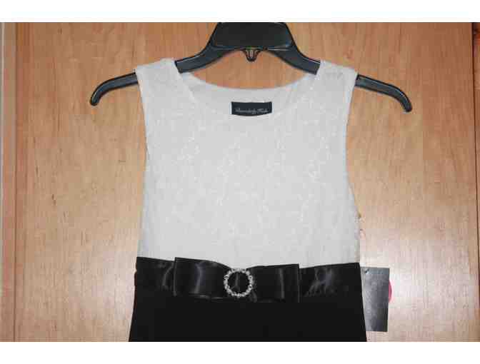 Girls 'Disorderly Kids' Black and White Lace Dress Sz 18.5