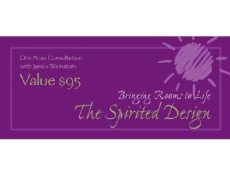 1 -  Hour decorating consultation with Janice of the Spirited Design