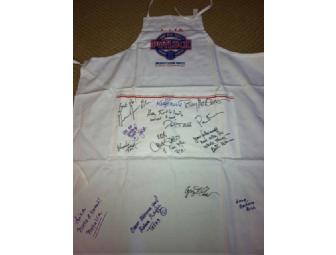 Celebrity signed cooking apron
