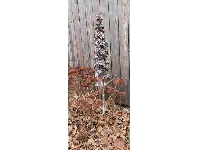 Metal sculpture for your yard and Holly for the Holidays