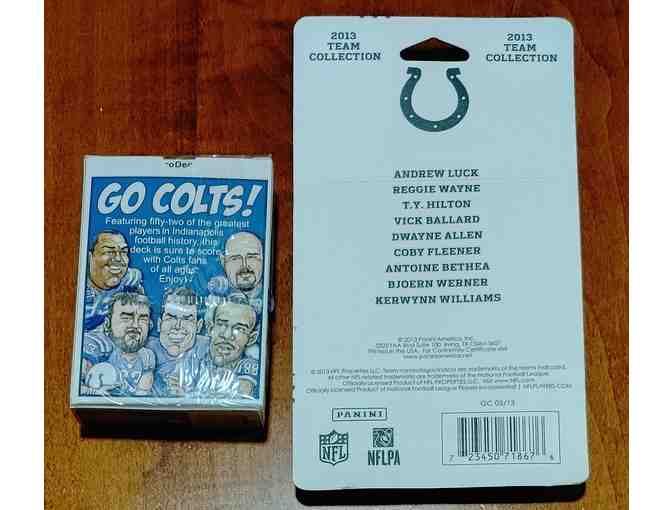 Colts XL Polo with Team Cards from 2013 Andrew Luck Team, and Commemorative Playing Cards