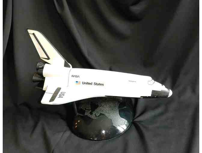 Jim Beam 1986 NASA Space Shuttle Enterprise Decanter and 6 Don Paragone Shot Glasses