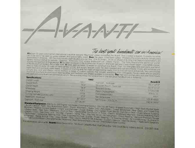 AVANTI 20th Anniversary Sales Poster