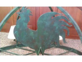 Patina Rooster Chandelier