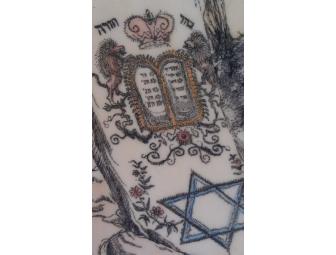 Drawing - 'Rabbi Carrying the Torah'