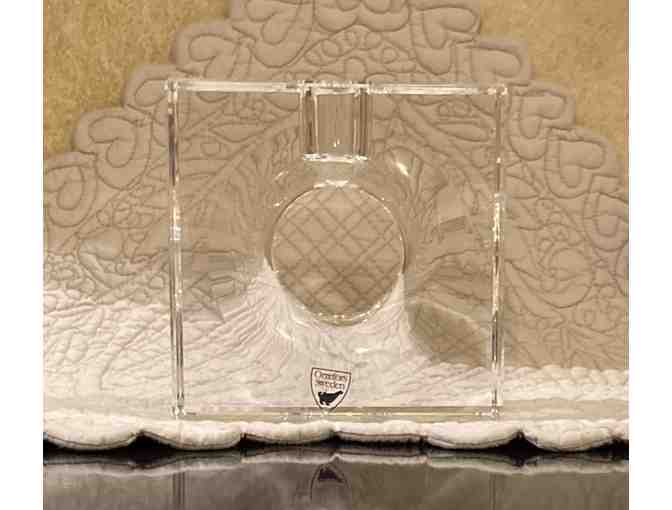 Orrefors Torg Candleholder