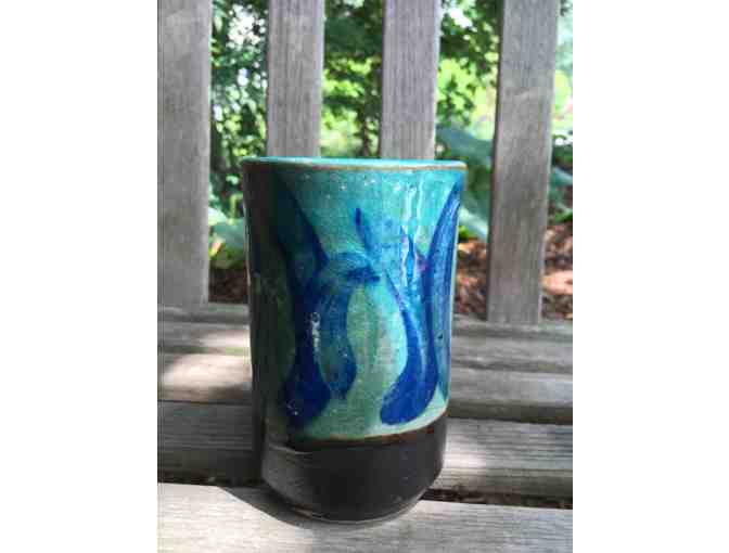 Egyptian blue painted cups