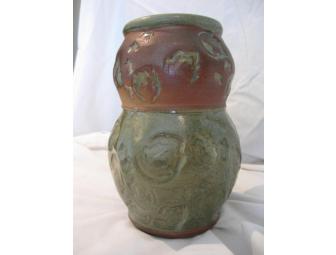 Custom Vase with Leaf Prints