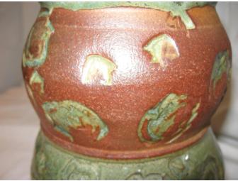 Custom Vase with Leaf Prints