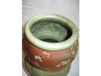 Custom Vase with Leaf Prints