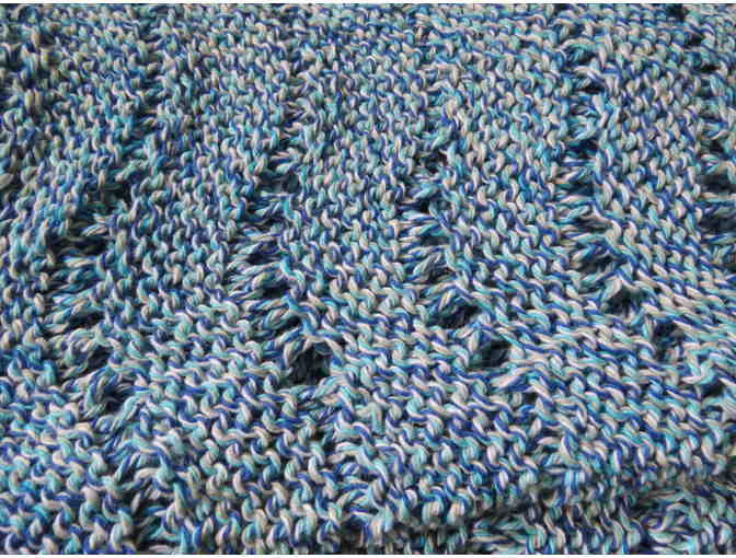 Beautiful Hand-Knitted Afghan - Soft, 100% Cotton