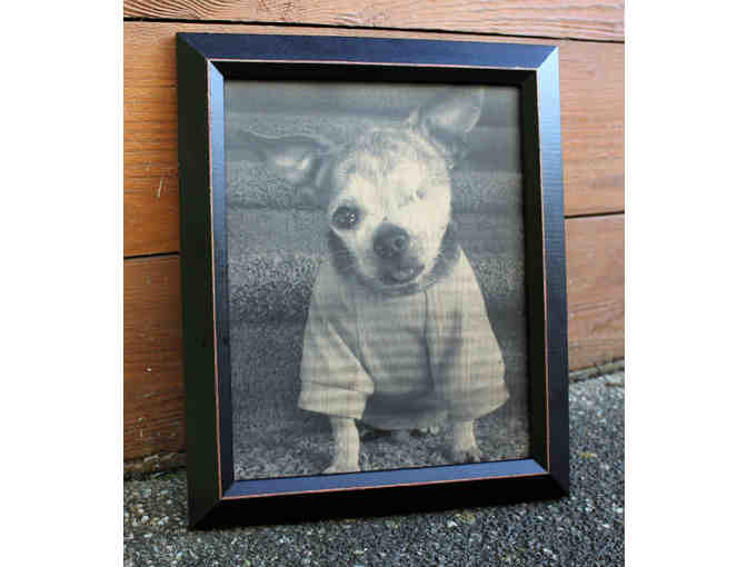 Harley - Portrait Engraved on Wood