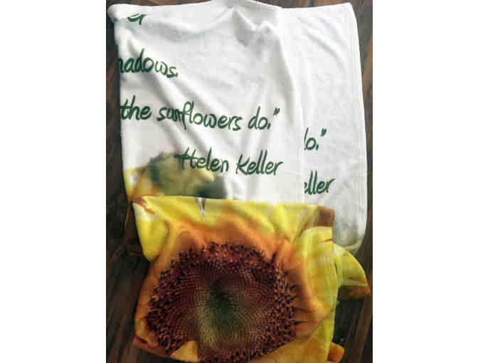 Fleece Photo Blanket - Sunflowers