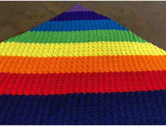 Rainbow Bridge Afghan - Crocheted with Love