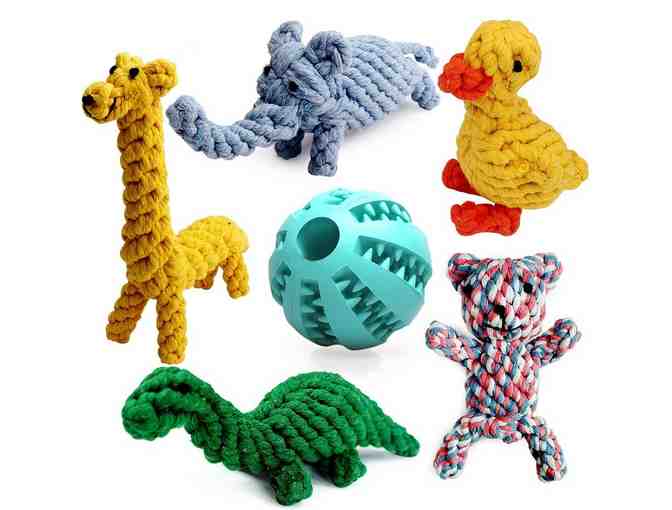 Interactive Training Toys - Cotton Rope Chew Toys (Set of 6)