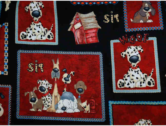 Handmade Dog Quilt/Blanket - Black & Red