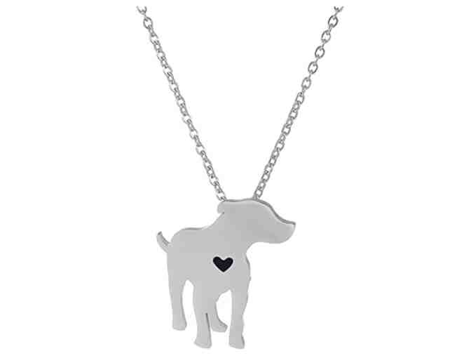 Dog & Heart Pendant Necklace